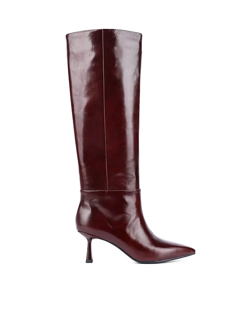 Женские сапоги MIRATON бордовые - фото 1 - Miraton