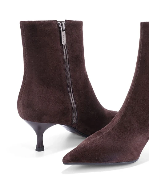 Женские ботинки Mia May велюровые коричневые - фото 5 - Miraton