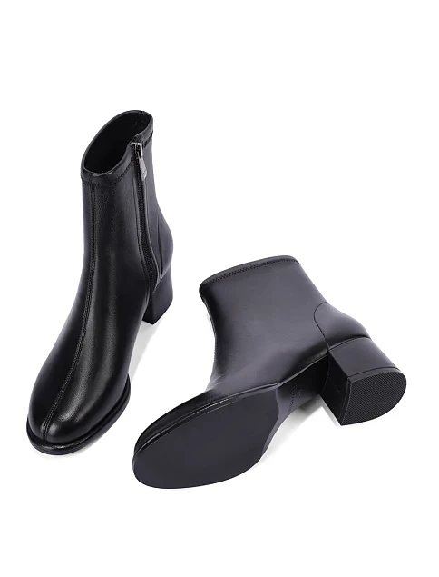 Женские ботинки Attizzare кожаные черные - фото 2 - Miraton