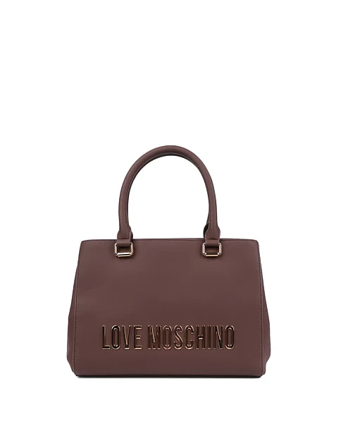 Женская сумка из экокожи коричневая - фото 1 - Miraton