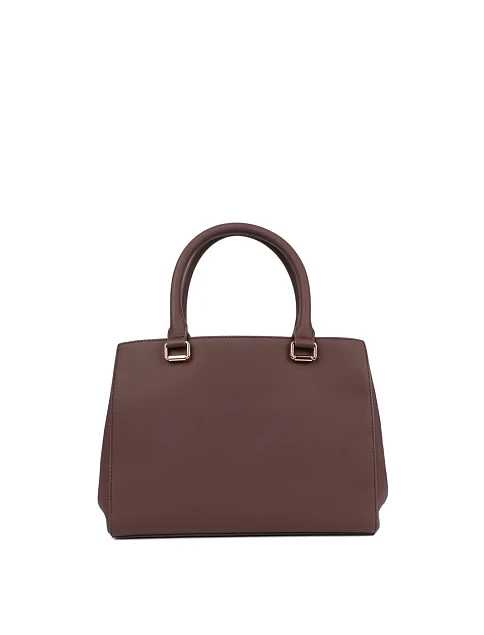 Женская сумка из экокожи коричневая - фото 3 - Miraton