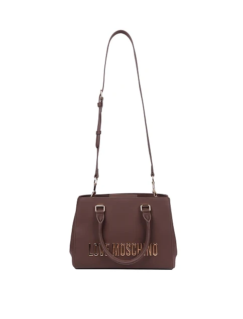 Женская сумка из экокожи коричневая - фото 6 - Miraton