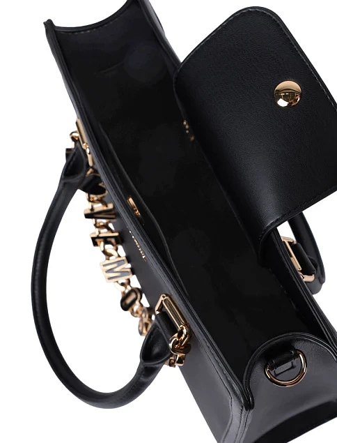 Женская сумка Love Moschino кожаная черная - фото 5 - Miraton