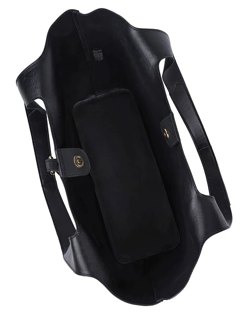 Женская сумка тоут из экокожи черная - фото 5 - Miraton