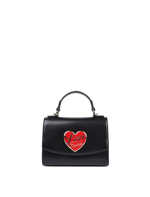 Женская сумка Love Moschino из экокожи черная - фото 1 - Miraton