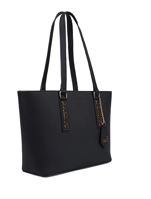 Женская сумка тоут кожаная черная - фото 2 - Miraton