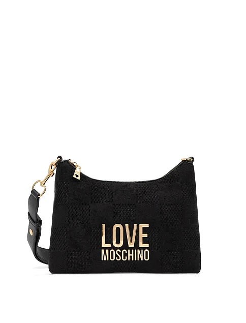 Женская сумка через плечо из экокожи черная - фото 1 - Miraton