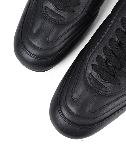 Жіночі кеди Love Moschino шкіряні чорні - фото 5 - Miraton