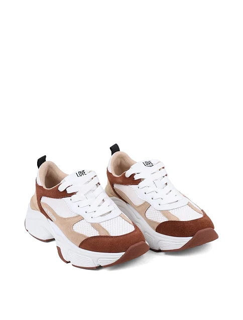 Жіночі кросівки Love Moschino шкіряні білі - фото 3 - Miraton