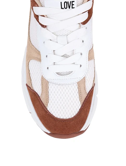 Жіночі кросівки Love Moschino шкіряні білі - фото 5 - Miraton
