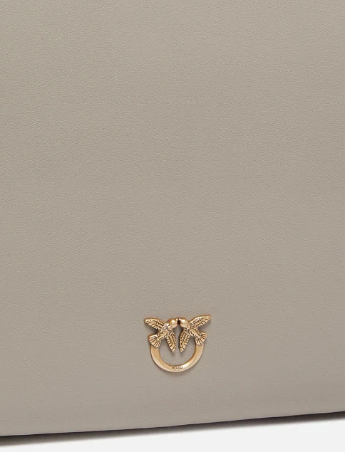 Женская сумка через плечо кожаная серая - фото 4 - Miraton