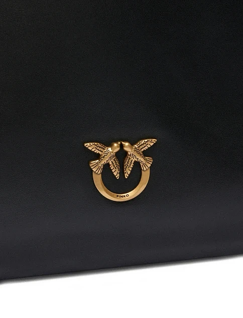 Женская сумка шоппер кожаная черная - фото 3 - Miraton