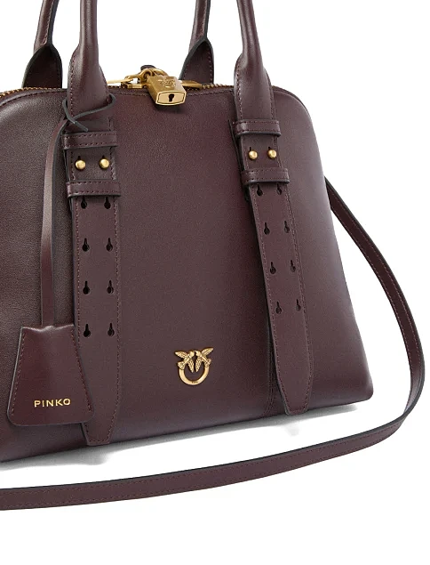 Женская сумка кожаная бордовая - фото 3 - Miraton