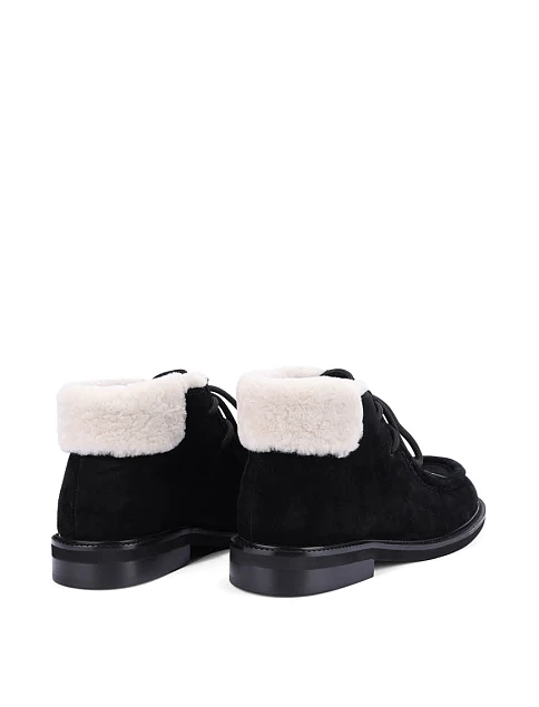 Женские ботинки MIRATON велюровые черные - фото 4 - Miraton