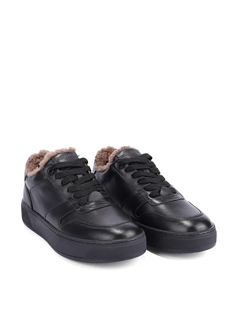 Жіночі кеди MIRATON шкіряні чорні - фото 3 - Miraton