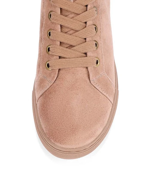 Женские ботинки велюровые бежевые - фото 5 - Miraton