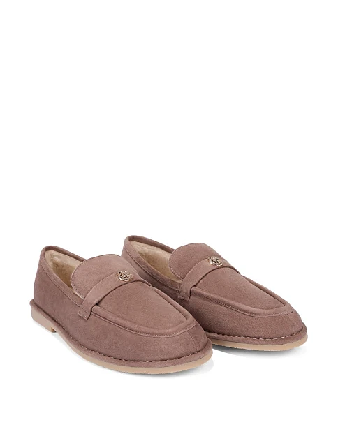 Женские слиперы велюровые бежевые - фото 3 - Miraton