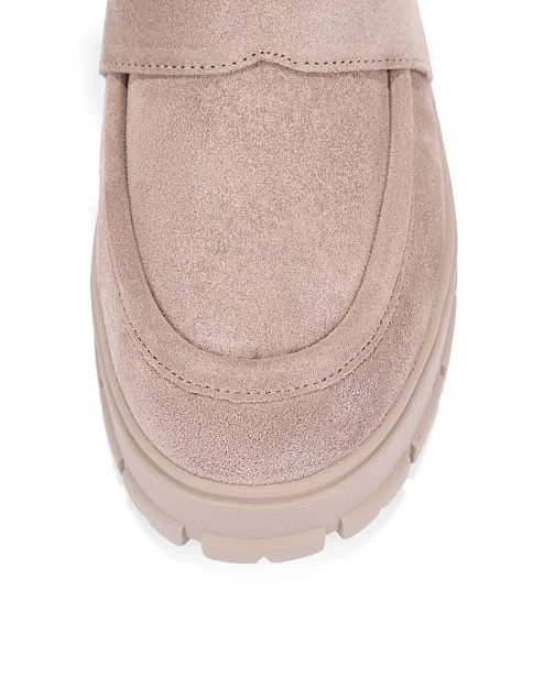 Женские ботинки велюровые бежевые - фото 5 - Miraton