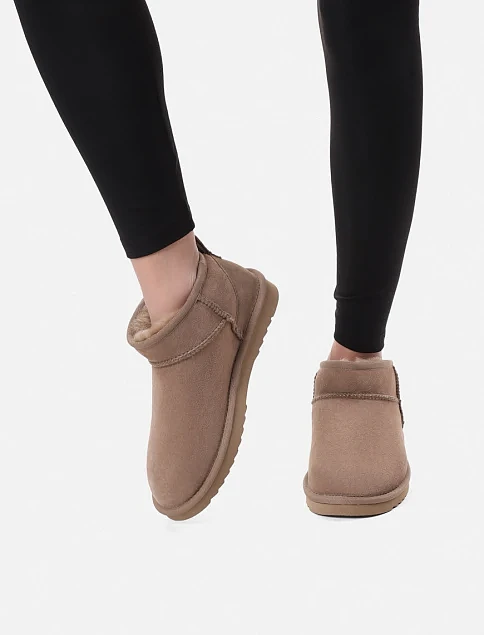 Женские угги MIRATON бежевые - фото 1 - Miraton