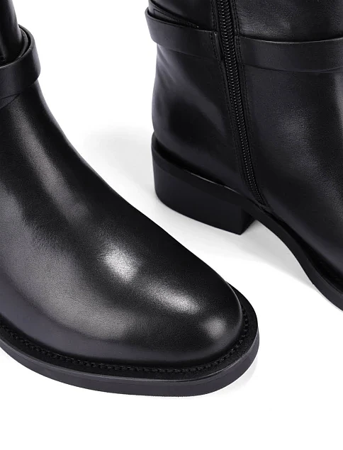 Женские сапоги Attizzare кожаные черные - фото 3 - Miraton