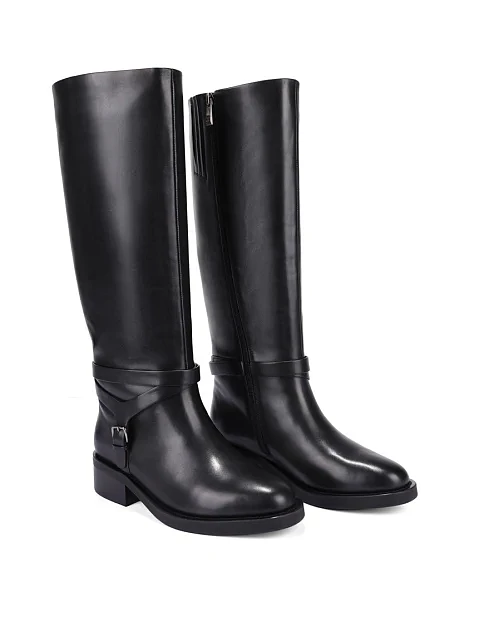 Женские сапоги Attizzare кожаные черные - фото 4 - Miraton