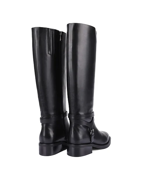 Женские сапоги Attizzare кожаные черные - фото 5 - Miraton