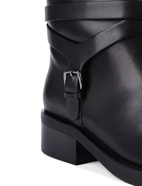 Женские сапоги Attizzare кожаные черные - фото 6 - Miraton