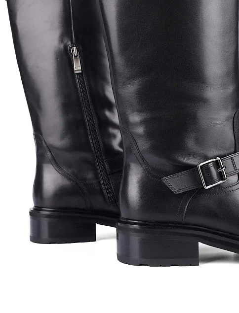 Женские сапоги Attizzare кожаные черные - фото 2 - Miraton