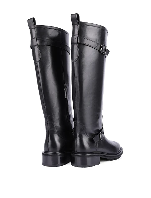 Женские сапоги Attizzare кожаные черные - фото 4 - Miraton