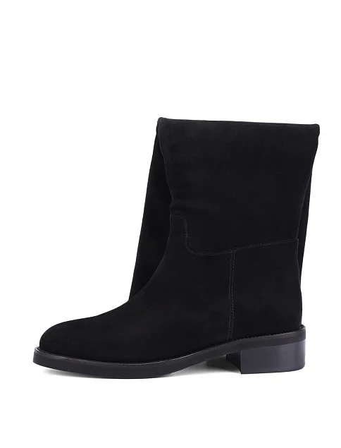 Женские ботфорты Attizzare велюровые черные - фото 5 - Miraton