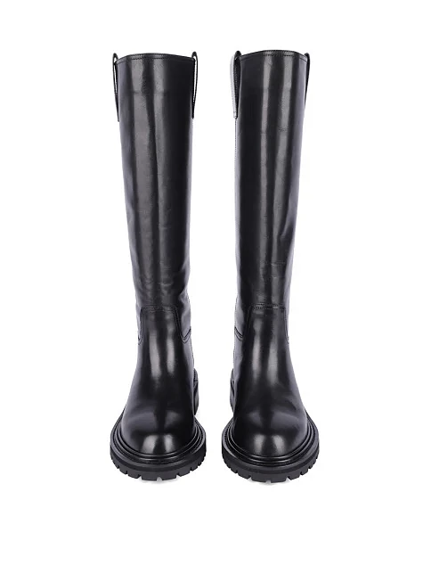 Женские сапоги Attizzare кожаные черные - фото 2 - Miraton