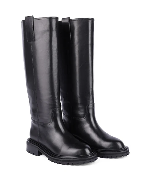 Женские сапоги Attizzare кожаные черные - фото 3 - Miraton