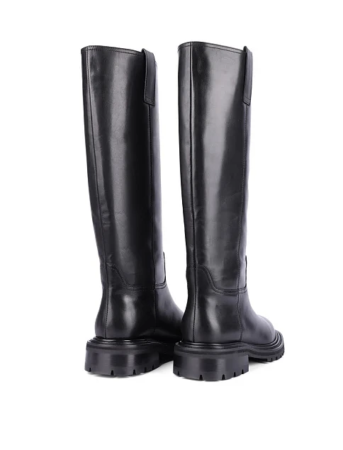 Женские сапоги Attizzare кожаные черные - фото 4 - Miraton