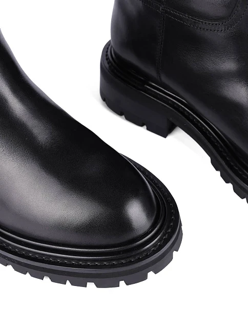 Женские сапоги Attizzare кожаные черные - фото 5 - Miraton