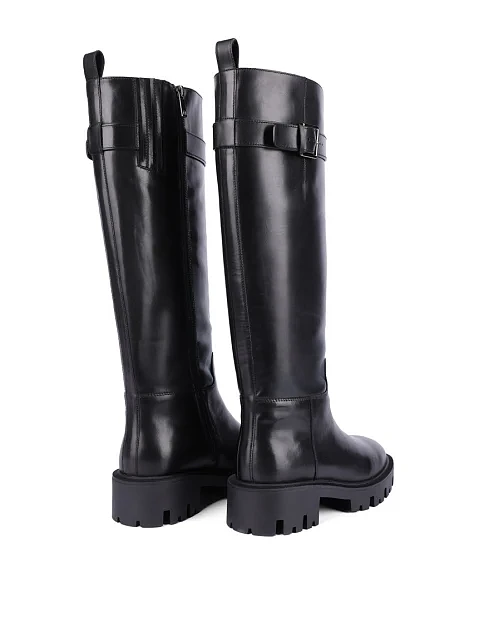 Жіночі чоботи MIRATON шкіряні чорні - фото 4 - Miraton