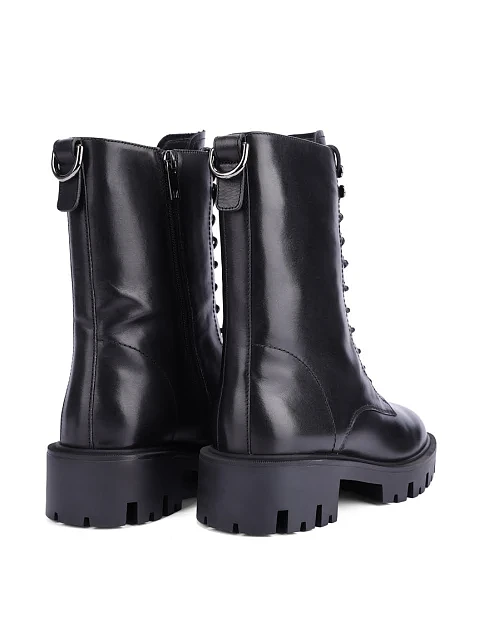 Женские ботинки MIRATON кожаные черные - фото 4 - Miraton