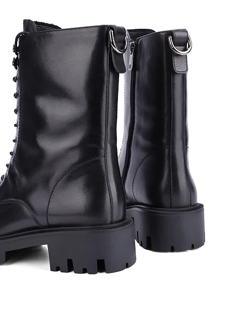 Женские ботинки MIRATON кожаные черные - фото 5 - Miraton