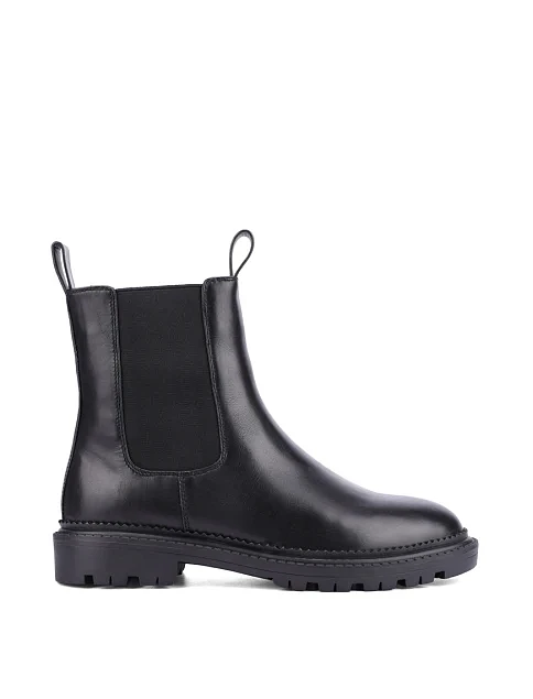 Женские ботинки челси Attizzare кожаные черные - фото 1 - Miraton