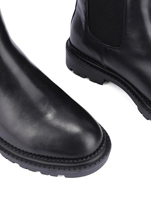 Женские ботинки челси Attizzare кожаные черные - фото 5 - Miraton