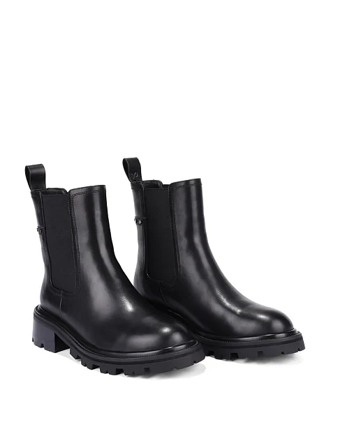 Женские ботинки челси Attizzare кожаные черные - фото 4 - Miraton