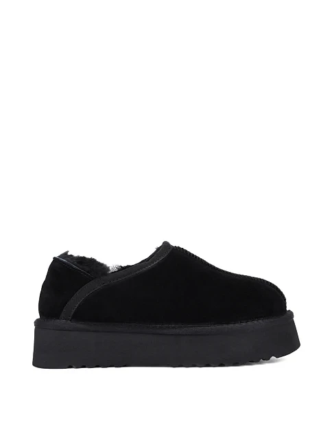 Женские угги велюровые черные - фото 1 - Miraton