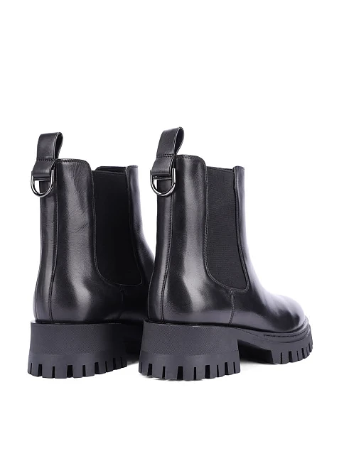 Женские ботинки челси MIRATON кожаные черные - фото 4 - Miraton