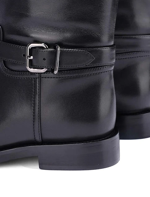 Женские сапоги Attizzare кожаные черные - фото 2 - Miraton