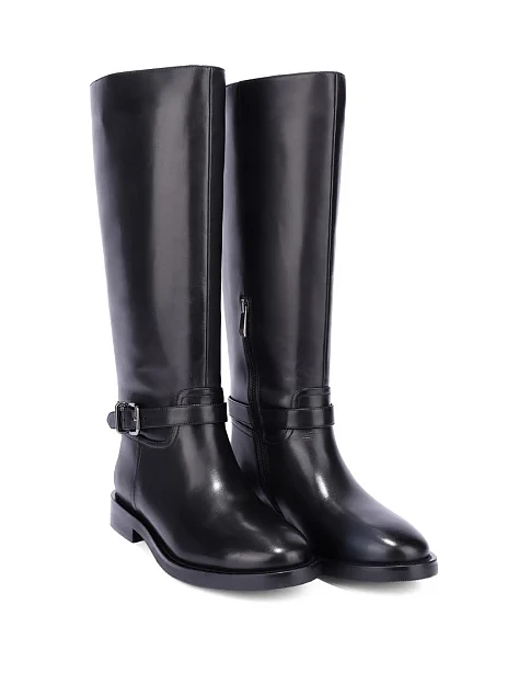 Женские сапоги Attizzare кожаные черные - фото 3 - Miraton