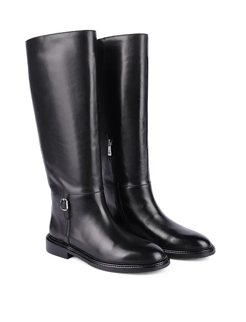 Женские сапоги Attizzare кожаные черные - фото 3 - Miraton