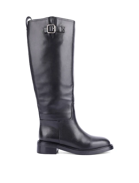 Женские сапоги Attizzare кожаные черные - фото 1 - Miraton