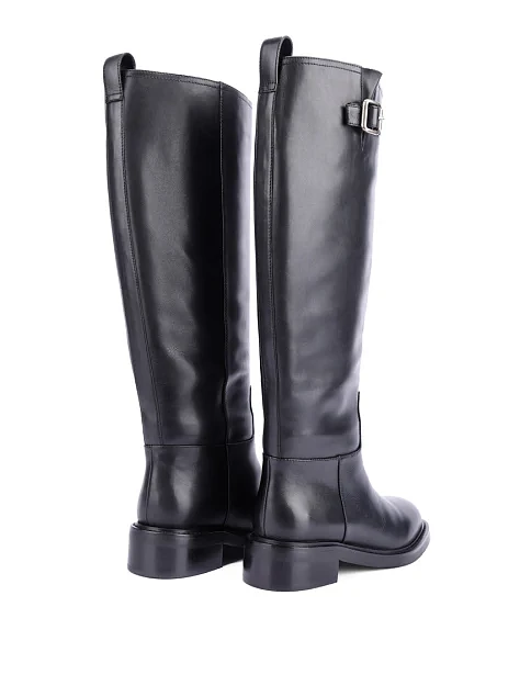 Женские сапоги Attizzare кожаные черные - фото 4 - Miraton