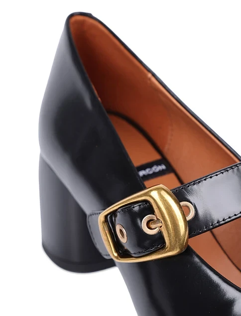 Женские туфли Angel Alarcon кожаные черные - фото 5 - Miraton