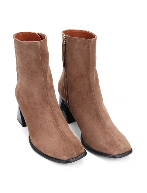 Женские ботинки Angel Alarcon замшевые коричневые - фото 3 - Miraton