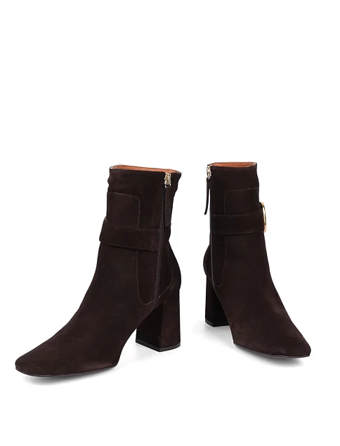 Женские ботинки Angel Alarcon замшевые коричневые - фото 2 - Miraton